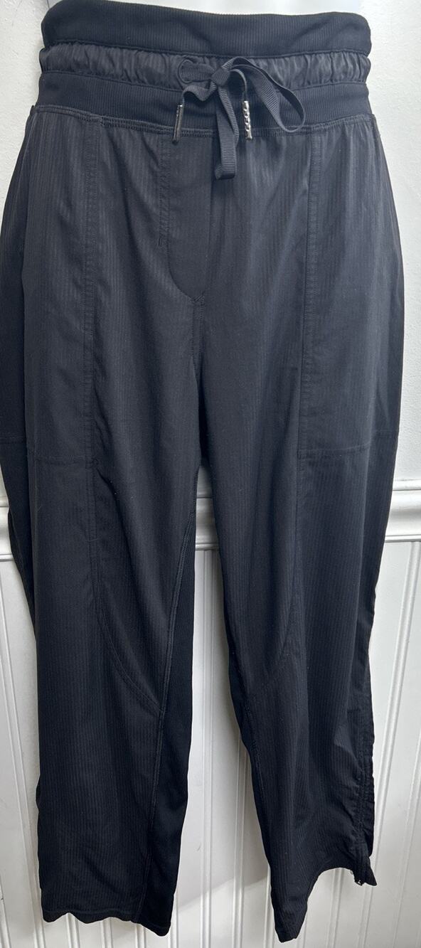 Lululemon Pants Women's 8 Black Dance Studio Yoga Ankle 25” Inseam Drawstring